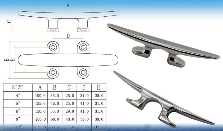 Boat Accession SS316 Flat-Top Cleat